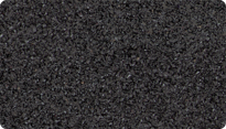 Il campione di colore Antracite WARCO per le superfici monocromatiche in granuli di gomma SBR neri e il legante incolore.