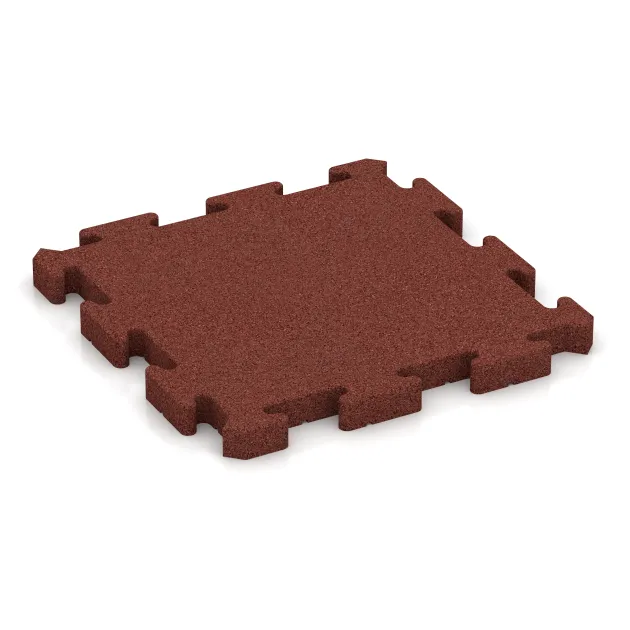 Gehwegplatte von WARCO im Farbdesign Ziegelrot mit den Abmessungen 500 x 500 x 40 mm. Produktfoto von Artikel 2979 in der Aufsicht von schräg vorne.