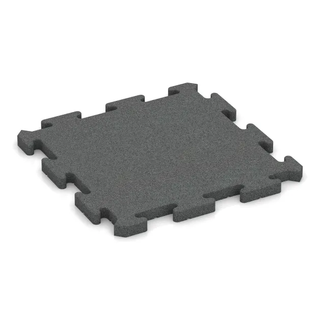 Ballspielplatte HD von WARCO im Farbdesign Schiefergrau mit den Abmessungen 500 x 500 x 30 mm. Produktfoto von Artikel 4176 in der Aufsicht von schräg vorne.