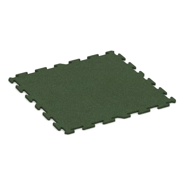 Hunde-Bodenplatte von WARCO im Farbdesign Grasgrün mit den Abmessungen 100 x 100 x 1,8 cm | 1,00 m². Produktfoto von Artikel 3955 in der Aufsicht von schräg vorne.
