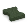 Pavimentazione in gomma von WARCO im Farbdesign Verde erba mit den Abmessungen 20 x 16,5 x 4,3 cm | 0,0278 m². Produktfoto von Artikel 3605 in der Aufsicht von schräg vorne.