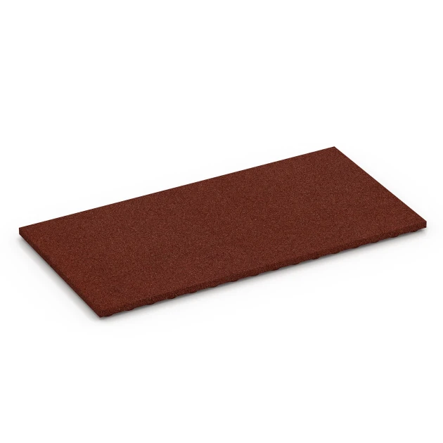 Stallplatte von WARCO im Farbdesign Ziegelrot mit den Abmessungen 100 x 50 x 3 cm. Produktfoto von Artikel 6645 in der Aufsicht von schräg vorne.