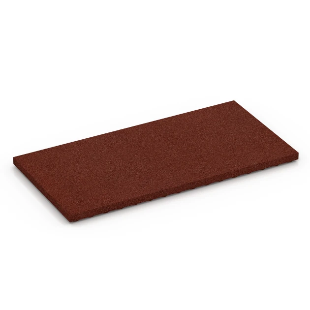 Stallplatte von WARCO im Farbdesign Ziegelrot mit den Abmessungen 100 x 50 x 4 cm. Produktfoto von Artikel 6647 in der Aufsicht von schräg vorne.