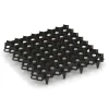 Griglia in plastica per ghiaia von WARCO im Farbdesign Nero opaco mit den Abmessungen 47,6 × 47,6 × 4 cm | 0,226 m². Produktfoto von Artikel 5207 in der Aufsicht von schräg vorne.