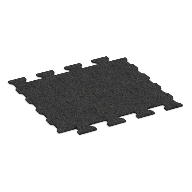 Verbundpflastermatte von WARCO im Farbdesign Anthrazit mit den Abmessungen 1120 x 1000 x 17 mm. Produktfoto von Artikel 5191 in der Aufsicht von schräg vorne.