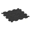 Fitnessboden Kompakt von WARCO im Farbdesign Leicht Grau Gesprenkelt mit den Abmessungen 485 x 485 x 8 mm | 0,235 m². Produktfoto von Artikel 0920 in der Aufsicht von schräg vorne.