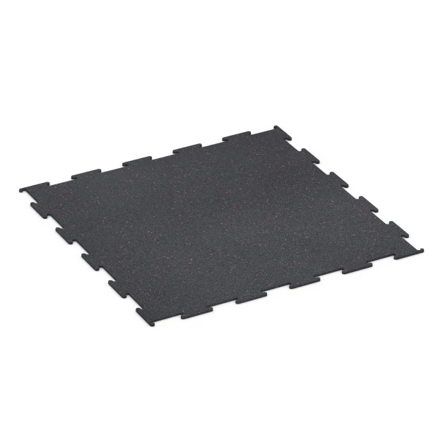 Pavimento per palestra Compatto von WARCO im Farbdesign Rosso leggermente punteggiato mit den Abmessungen 100 x 100 x 0,8 cm | 1,00 m². Produktfoto von Artikel 6450 in der Aufsicht von schräg vorne.