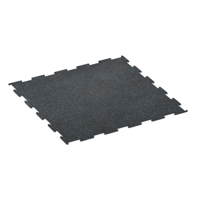 Pavimento per palestra Compatto von WARCO im Farbdesign Azzurro leggermente punteggiato mit den Abmessungen 100 x 100 x 0,8 cm | 1,00 m². Produktfoto von Artikel 6451 in der Aufsicht von schräg vorne.