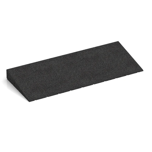 Übergangsrampe 75 cm von WARCO im Farbdesign Anthrazit mit den Abmessungen 75 x 30 cm | 8 < 65 mm. Produktfoto von Artikel 2548 in der Aufsicht von schräg vorne.