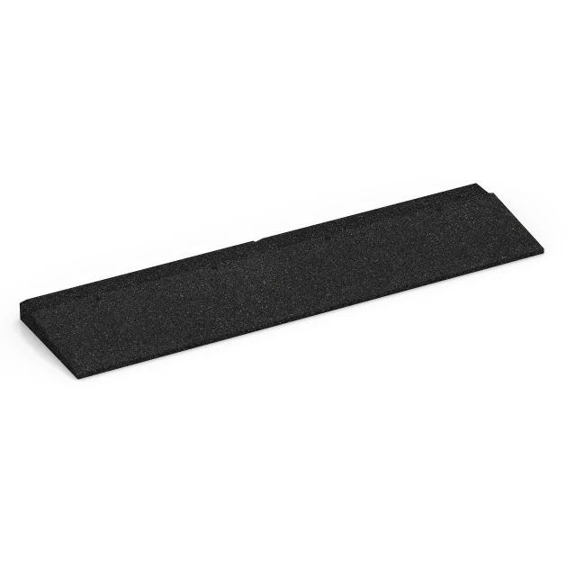 Rampa per soglia von WARCO im Farbdesign Antracite mit den Abmessungen 100 × 25 cm | 1 < 4 cm. Produktfoto von Artikel 6596 in der Aufsicht von schräg vorne.