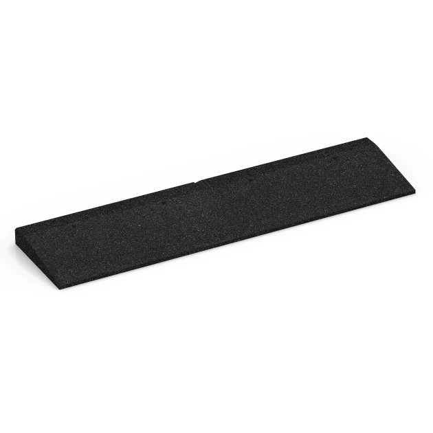Rampa per soglia von WARCO im Farbdesign Antracite mit den Abmessungen 100 x 25 cm | 10 < 50 mm. Produktfoto von Artikel 6598 in der Aufsicht von schräg vorne.