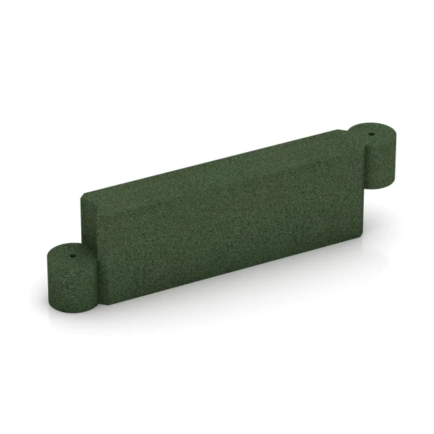 Cordolo in gomma von WARCO im Farbdesign Verde erba mit den Abmessungen 100 x 15 x 30 cm. Produktfoto von Artikel 2576 in der Aufsicht von schräg vorne.
