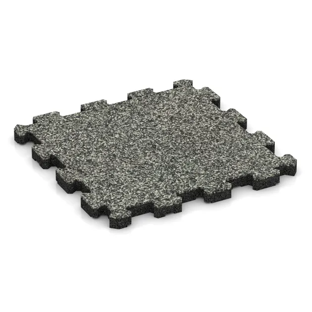 Pavimento fieristico a incastro von WARCO im Farbdesign Granito classico mit den Abmessungen 306 x 306 x 20 mm. Produktfoto von Artikel 5737 in der Aufsicht von schräg vorne.
