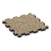 Messeboden-Klickfliese von WARCO im Farbdesign Travertin mit den Abmessungen 306 x 306 x 20 mm. Produktfoto von Artikel 5740 in der Aufsicht von schräg vorne.