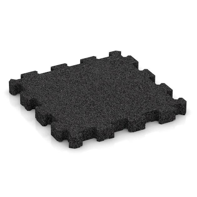 Sportboden – fugenlos von WARCO im Farbdesign Anthrazit mit den Abmessungen 30,6 x 30,6 x 3 cm | 0,094 m². Produktfoto von Artikel 4282 in der Aufsicht von schräg vorne.
