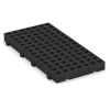 Griglia antitrauma in gomma von WARCO im Farbdesign Antracite mit den Abmessungen 100 × 50 × 8 cm. Produktfoto von Artikel 6115 in der Aufsicht von schräg vorne.