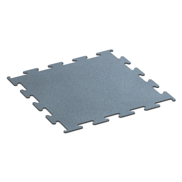 Fitness Performance Elite Pavimento Sportivo von WARCO im Farbdesign Argento invecchiato mit den Abmessungen 100 x 100 x 1 cm | 1,00 m². Produktfoto von Artikel 6158 in der Aufsicht von schräg vorne.