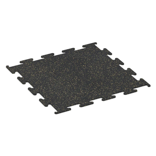 Fitness Performance Elite Trainingsboden von WARCO im Farbdesign Leicht Gelb Gesprenkelt mit den Abmessungen 100 x 100 x 1 cm | 1,00 m². Produktfoto von Artikel 3752 in der Aufsicht von schräg vorne.