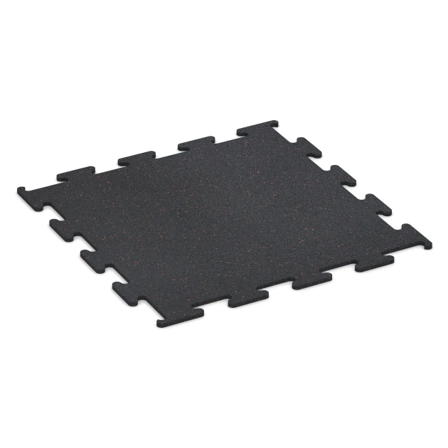 Pavimentazione Fitness Performance Elite von WARCO im Farbdesign Rosso leggermente punteggiato mit den Abmessungen 100 x 100 x 1,5 cm | 1,00 m². Produktfoto von Artikel 3757 in der Aufsicht von schräg vorne.