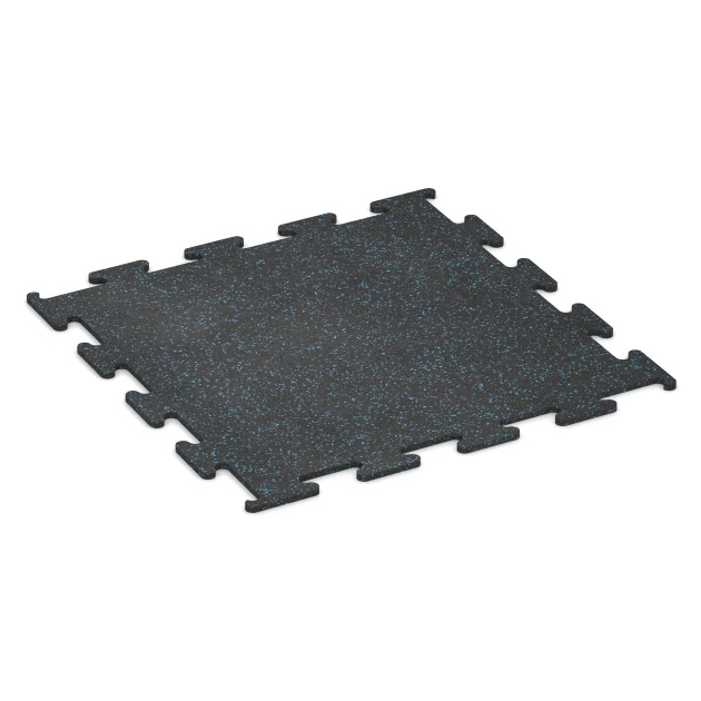 Fitness Performance Elite pavimento sportivo von WARCO im Farbdesign Azzurro leggermente punteggiato mit den Abmessungen 100 x 100 x 1,5 cm | 1,00 m². Produktfoto von Artikel 3758 in der Aufsicht von schräg vorne.