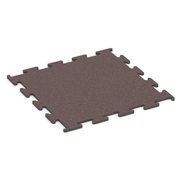 Fitness Performance Elite pavimento sportivo von WARCO im Farbdesign Rosso minerale mit den Abmessungen 100 x 100 x 2 cm | 1,00 m². Produktfoto von Artikel 6149 in der Aufsicht von schräg vorne.