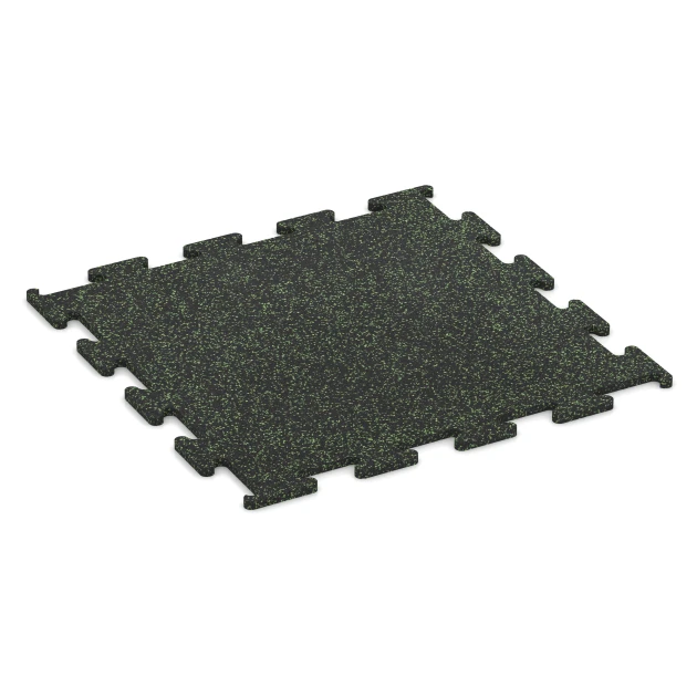 Fitness Performance Elite Trainingsboden von WARCO im Farbdesign Leicht Grün Gesprenkelt mit den Abmessungen 100 x 100 x 2 cm | 1,00 m². Produktfoto von Artikel 6979 in der Aufsicht von schräg vorne.