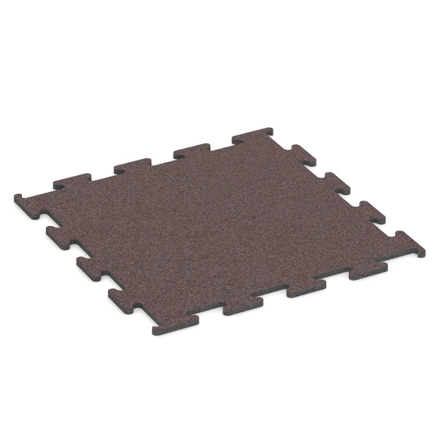 Fitness Performance Elite pavimento sportivo von WARCO im Farbdesign Rosso minerale mit den Abmessungen 50 x 50 x 1 cm | 0,25 m². Produktfoto von Artikel 6151 in der Aufsicht von schräg vorne.