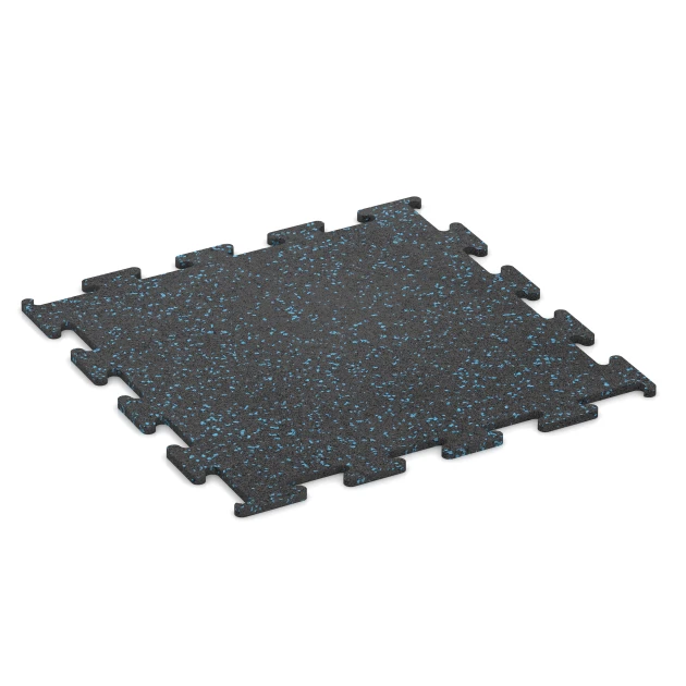 Fitness Performance Elite pavimento sportivo von WARCO im Farbdesign Azzurro leggermente punteggiato mit den Abmessungen 50 x 50 x 1 cm | 0,25 m². Produktfoto von Artikel 3766 in der Aufsicht von schräg vorne.