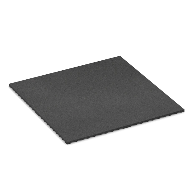 Fitness Performance Impact pavimento sportivo von WARCO im Farbdesign Antracite mit den Abmessungen 100 x 100 x 2 cm | 1,00 m². Produktfoto von Artikel 3783 in der Aufsicht von schräg vorne.