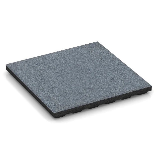 Fallschutzmatte – 125 cm von WARCO im Farbdesign Graphitgrau mit den Abmessungen 50 x 50 x 4 cm | 0,25 m². Produktfoto von Artikel 6134 in der Aufsicht von schräg vorne.