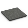 Piastrella antitrauma EPDM – 120 cm von WARCO im Farbdesign Granito grigio scuro mit den Abmessungen 50 x 50 x 4 cm | 0,25 m². Produktfoto von Artikel 6422 in der Aufsicht von schräg vorne.