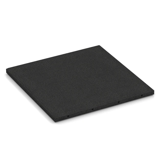 Fallschutzplatten von WARCO im Farbdesign Anthrazit mit den Abmessungen 50 x 50 x 3 cm | 0,25 m². Produktfoto von Artikel 6287 in der Aufsicht von schräg vorne.