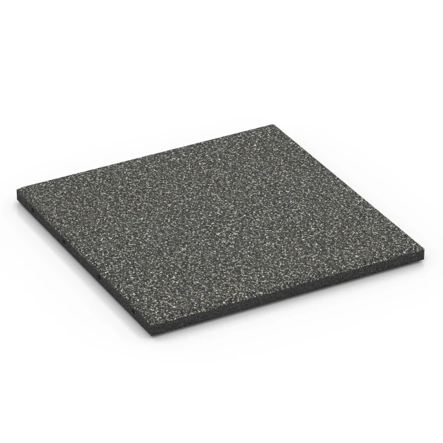 Piastrella antitrauma – 90 cm von WARCO im Farbdesign Granito grigio scuro mit den Abmessungen 50 x 50 x 3 cm | 0,25 m². Produktfoto von Artikel 6413 in der Aufsicht von schräg vorne.