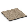 Fallschutzmatte EPDM – 90 cm von WARCO im Farbdesign Travertin mit den Abmessungen 50 x 50 x 3 cm | 0,25 m². Produktfoto von Artikel 6419 in der Aufsicht von schräg vorne.