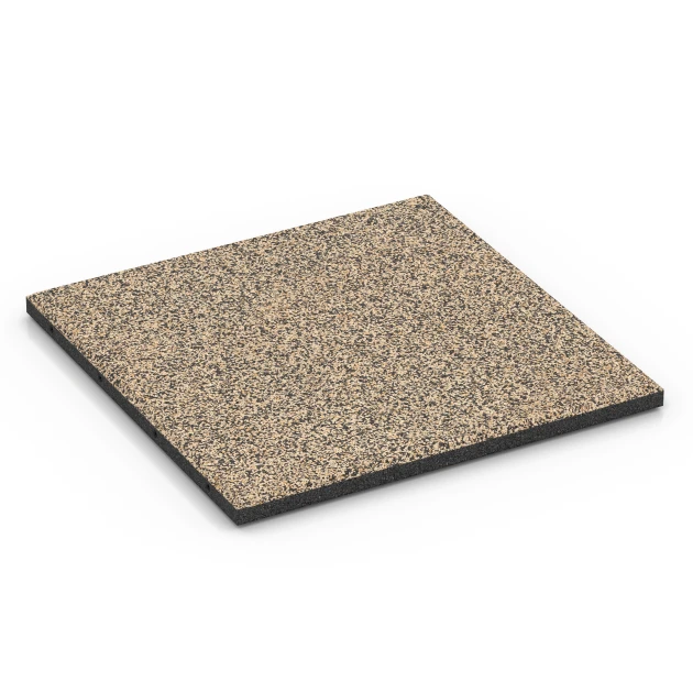 Piastrella da terrazza Classic von WARCO im Farbdesign Travertino mit den Abmessungen 50 x 50 x 3 cm | 0,25 m². Produktfoto von Artikel 6360 in der Aufsicht von schräg vorne.