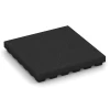 Fallschutzplatten von WARCO im Farbdesign Anthrazit mit den Abmessungen 50 x 50 x 7 cm | 0,25 m². Produktfoto von Artikel 6295 in der Aufsicht von schräg vorne.