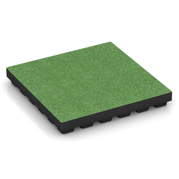 Fallschutzmatte – 205 cm von WARCO im Farbdesign Lindgrün mit den Abmessungen 50 x 50 x 7 cm | 0,25 m². Produktfoto von Artikel 6141 in der Aufsicht von schräg vorne.