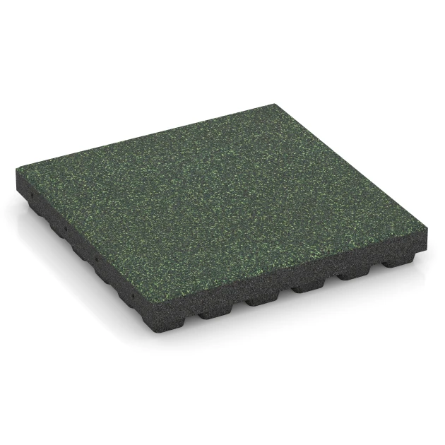 Fallschutzmatte EPDM – 210 cm von WARCO im Farbdesign Englischer Rasen mit den Abmessungen 50 x 50 x 7 cm | 0,25 m². Produktfoto von Artikel 6442 in der Aufsicht von schräg vorne.