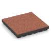 Fallschutzmatte EPDM – 210 cm von WARCO im Farbdesign Feuersglut mit den Abmessungen 50 x 50 x 7 cm | 0,25 m². Produktfoto von Artikel 6444 in der Aufsicht von schräg vorne.