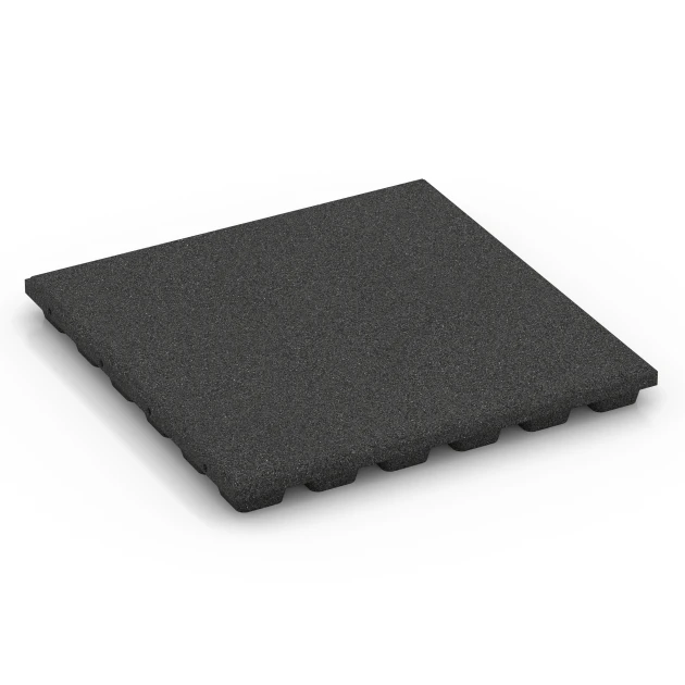 Fallschutzplatte – 170 cm von WARCO im Farbdesign Anthrazit mit den Abmessungen 50 x 50 x 4,8 cm. Produktfoto von Artikel 6135 in der Aufsicht von schräg vorne.
