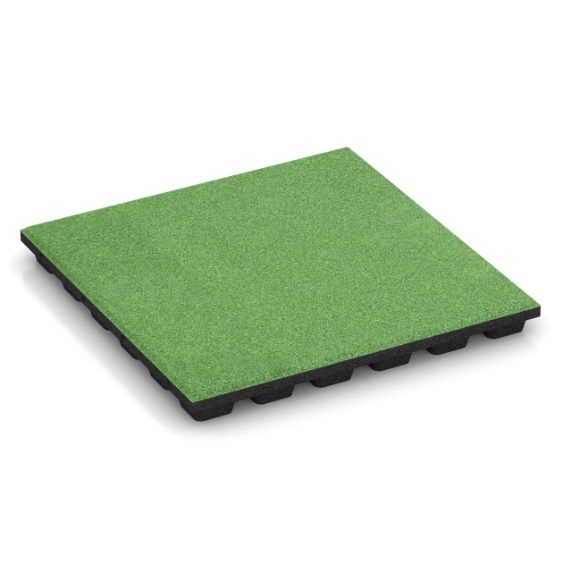 Fallschutzmatte – 170 cm von WARCO im Farbdesign Lindgrün mit den Abmessungen 50 x 50 x 4,8 cm | 0,25 m². Produktfoto von Artikel 6137 in der Aufsicht von schräg vorne.