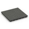 Piastrella antitrauma EPDM – 160 cm von WARCO im Farbdesign Granito grigio scuro mit den Abmessungen 50 x 50 x 4,8 cm | 0,25 m². Produktfoto von Artikel 6431 in der Aufsicht von schräg vorne.