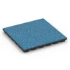 Piastrella antitrauma EPDM – 160 cm von WARCO im Farbdesign Atlantico mit den Abmessungen 50 x 50 x 4,8 cm | 0,25 m². Produktfoto von Artikel 6438 in der Aufsicht von schräg vorne.