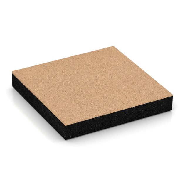 Piastrelle antitrauma von WARCO im Farbdesign Beige sabbia mit den Abmessungen 50 x 50 x 8 cm. Produktfoto von Artikel 6234 in der Aufsicht von schräg vorne.