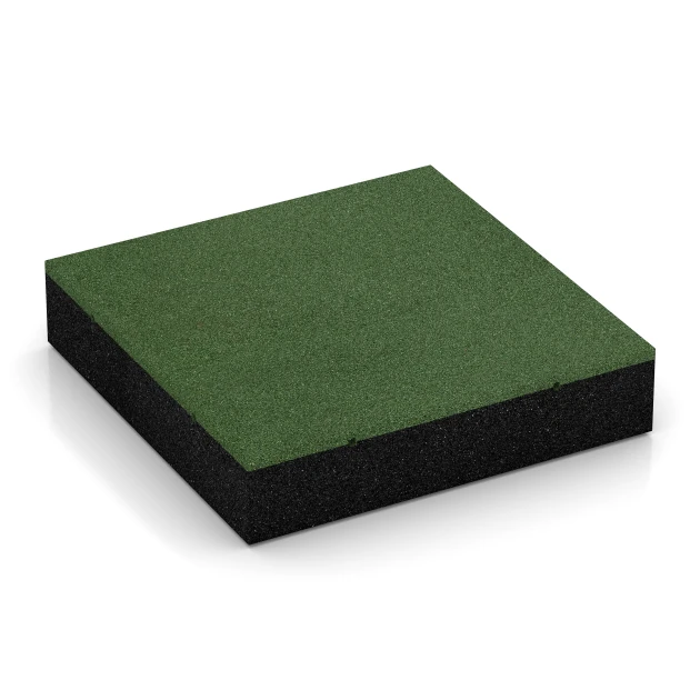 Piastrelle antitrauma von WARCO im Farbdesign Verde erba mit den Abmessungen 50 x 50 x 11 cm. Produktfoto von Artikel 6211 in der Aufsicht von schräg vorne.