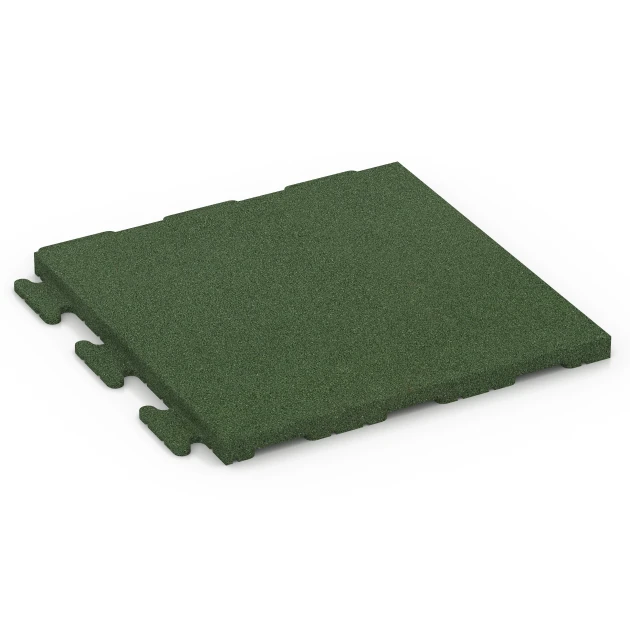Terrassenplatte Linea von WARCO im Farbdesign Grasgrün mit den Abmessungen 50 x 50 x 3 cm | 0,25 m². Produktfoto von Artikel 7054 in der Aufsicht von schräg vorne.