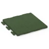 Piastrella per pavimento fitness Classic von WARCO im Farbdesign Verde erba mit den Abmessungen 50 x 50 x 3 cm | 0,25 m². Produktfoto von Artikel 6977 in der Aufsicht von schräg vorne.