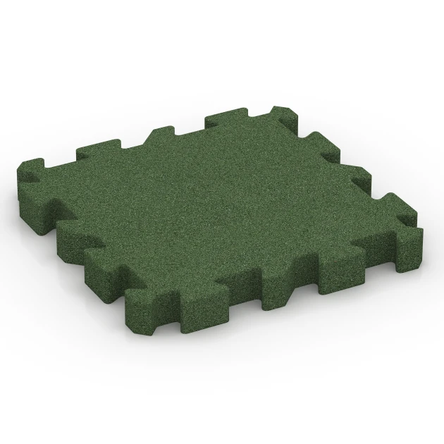 Piastrella antitrauma – 220 cm von WARCO im Farbdesign Verde erba mit den Abmessungen 50 x 50 x 6 cm | 0,25 m². Produktfoto von Artikel 6407 in der Aufsicht von schräg vorne.