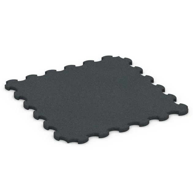 Pavimento in gomma per cani von WARCO im Farbdesign Antracite mit den Abmessungen 102,5 x 102,5 x 3 cm | 1,05 m². Produktfoto von Artikel 7084 in der Aufsicht von schräg vorne.