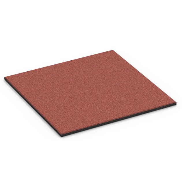 Stallmatte von WARCO im Farbdesign Ziegelrot mit den Abmessungen 100 x 100 x 3 cm | 1,00 m². Produktfoto von Artikel 6380 in der Aufsicht von schräg vorne.